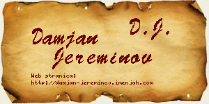 Damjan Jereminov vizit kartica